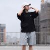 9 KANGOL 中性休閒五分褲 及膝短褲 棉褲 棉短褲 黑色 灰色 65251542