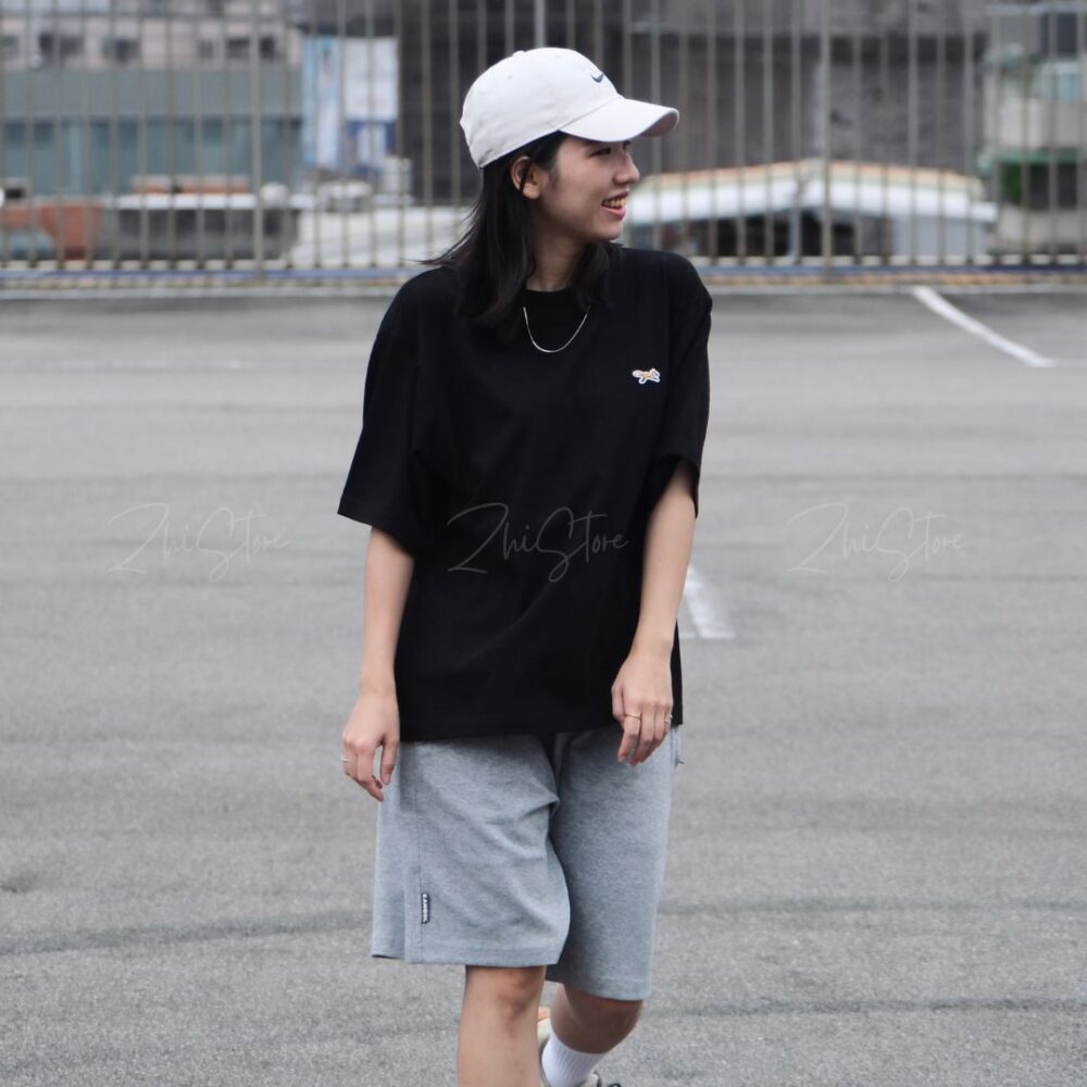 KANGOL 65251542 KANGOL 中性休閒五分褲 及膝短褲 棉褲 棉短褲 黑色 灰色 65251542