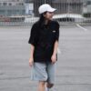KANGOL 65251542 KANGOL 中性休閒五分褲 及膝短褲 棉褲 棉短褲 黑色 灰色 65251542