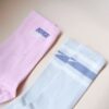 7 Nike Plus【2雙一組】復古休閒長襪 休閒襪 灰色 粉色 IZ1366-901